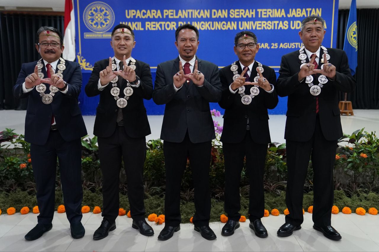 Rektor Universitas Udayana Lantik Empat Wakil Rektor Baru