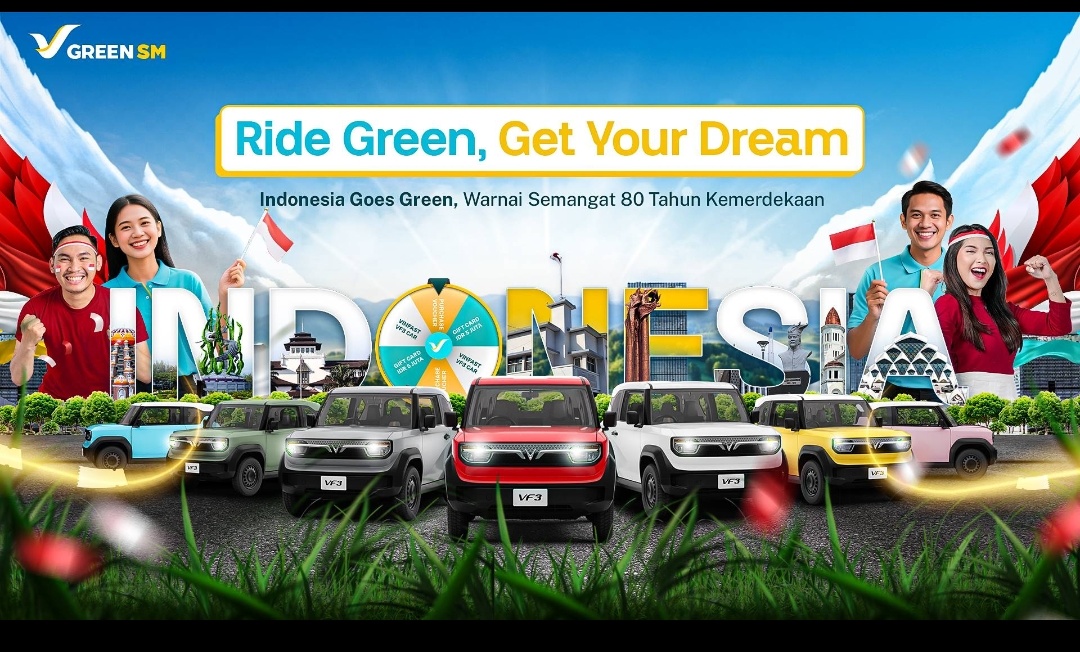 Green SM Serahkan Hadiah Mobil Listrik VinFast VF 3, Apresiasi bagi Pelanggan Setia