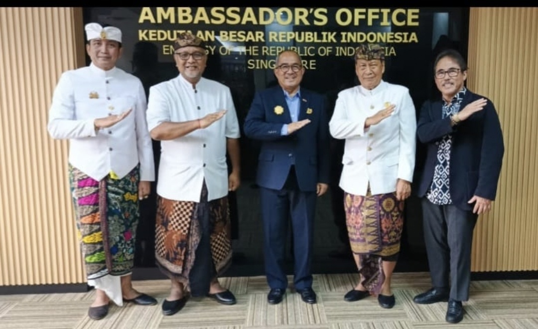 Dubes RI di Singapura Bahas Pembangunan Bandara Internasional Bali Utara Bersama CEO PT BIBU dan Penglingsir Bali