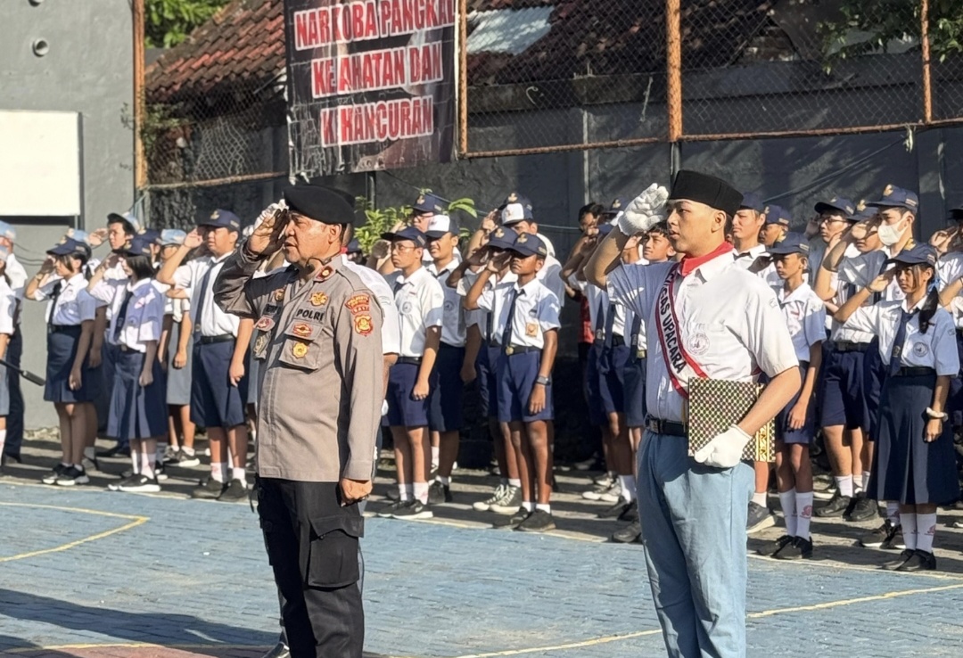 Sat Samapta Polresta Denpasar Gelar Sosialisasi di Sekolah, Ajak Siswa Jauhi Narkoba dan Kenakalan Remaja