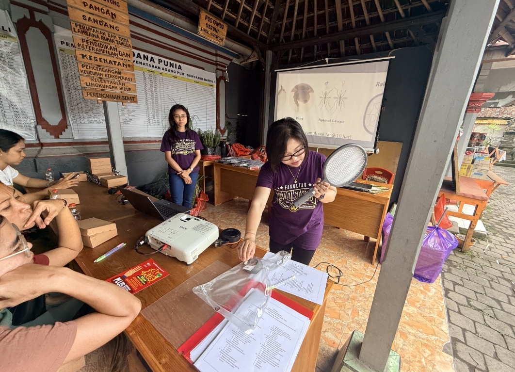 FKIK Unwar Gelar PkM Cegah Penyakit Tular Nyamuk di Bangli, Sejalan dengan Riset mRNA Antiviral Berkelas Dunia