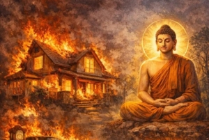 Ketika Rumah Dunia Terbakar, Buddha Mengajarkan Apa yang Layak Diselamatkan