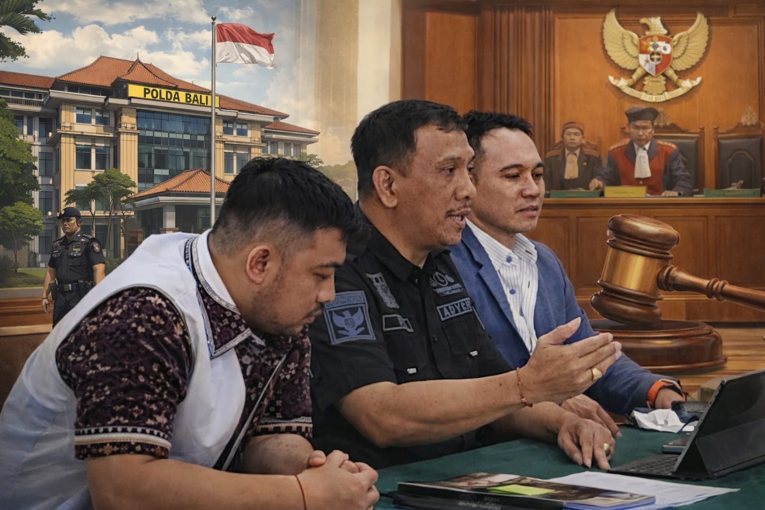 Aparat Polda Bali Disorot Keras! Mangkir Sidang Praperadilan, Tim Hukum Nilai Tak Hormati Pengadilan