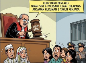 Nikah Siri dan Poligami Ilegal Terancam Pidana 6 Tahun dalam KUHP Baru
