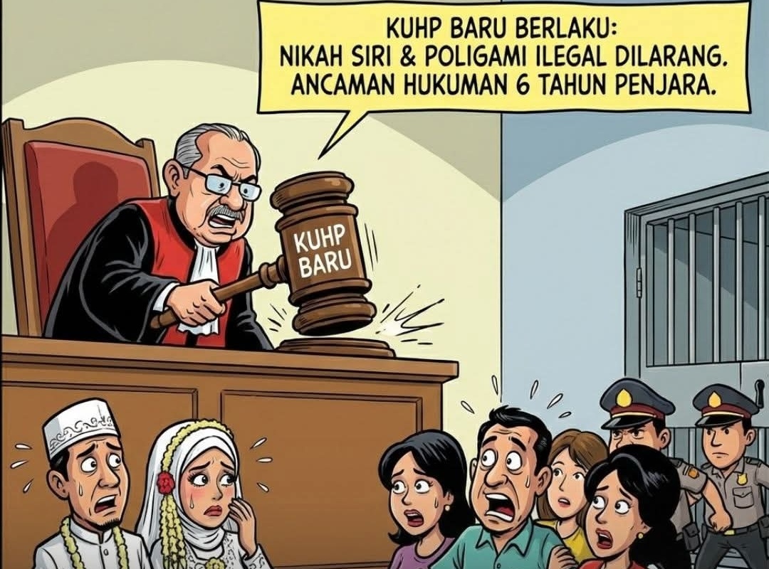 Nikah Siri dan Poligami Ilegal Terancam Pidana 6 Tahun dalam KUHP Baru