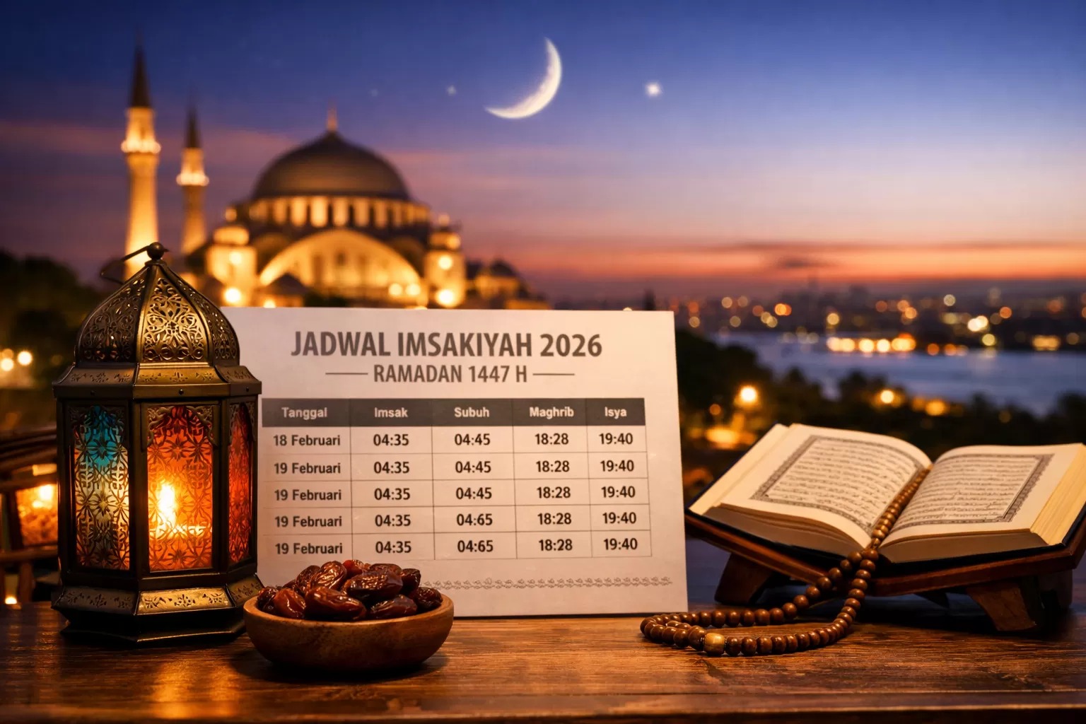 Awal Ramadan 1447 H Masih Menunggu Sidang Isbat, Berpotensi Jatuh 18 atau 19 Februari 2026
