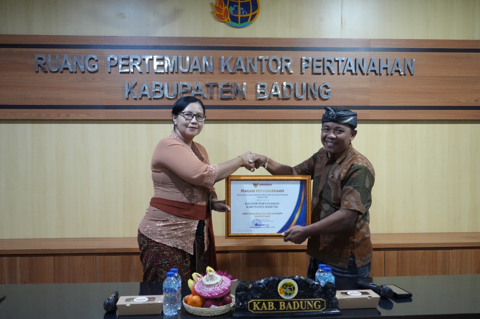 Terima Opini Ombudsman RI, Kantah Badung Tegaskan Komitmen Perkuat Layanan Bebas Maladministrasi