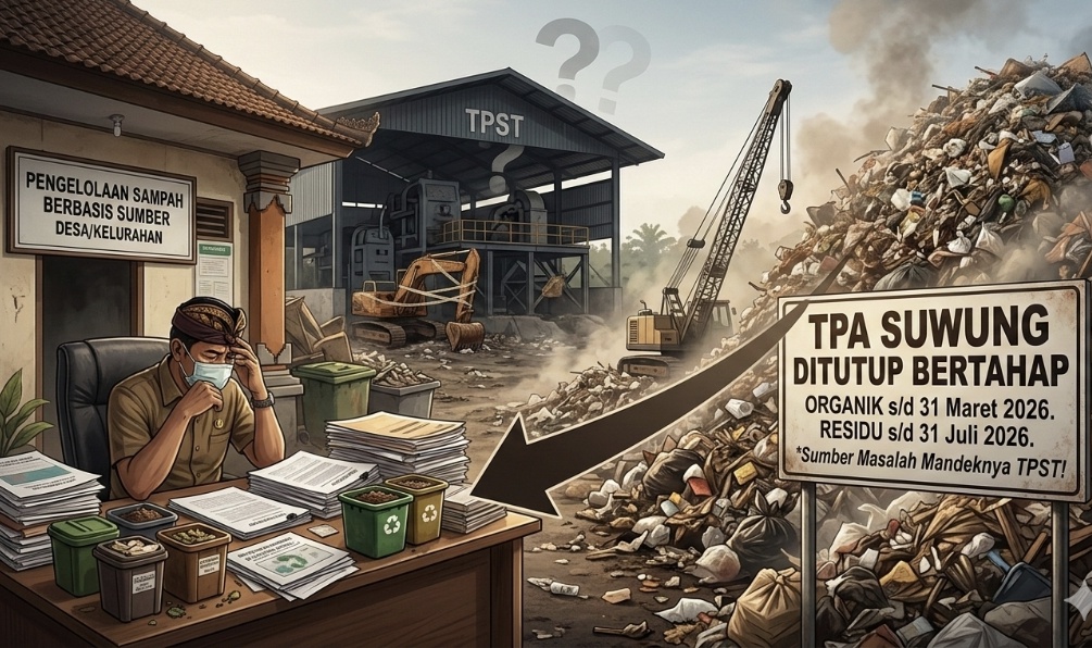 Penutupan TPA Suwung Jadi Tekanan ke Desa dan Kelurahan, Padahal Akar Masalah Ada pada Mandeknya TPST