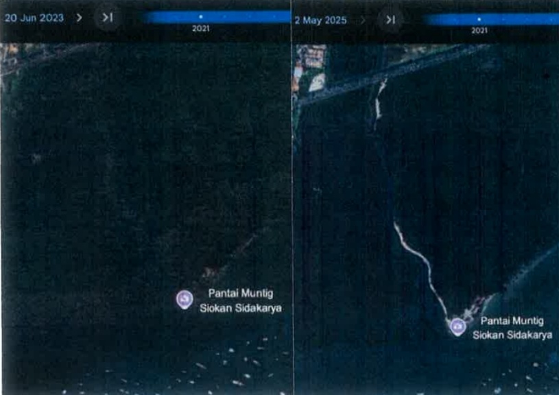 Monitor Langit Terkuak! Koridor 835 Meter Belah Mangrove Sidakarya, Akses Adat atau Jejak Proyek Energi?