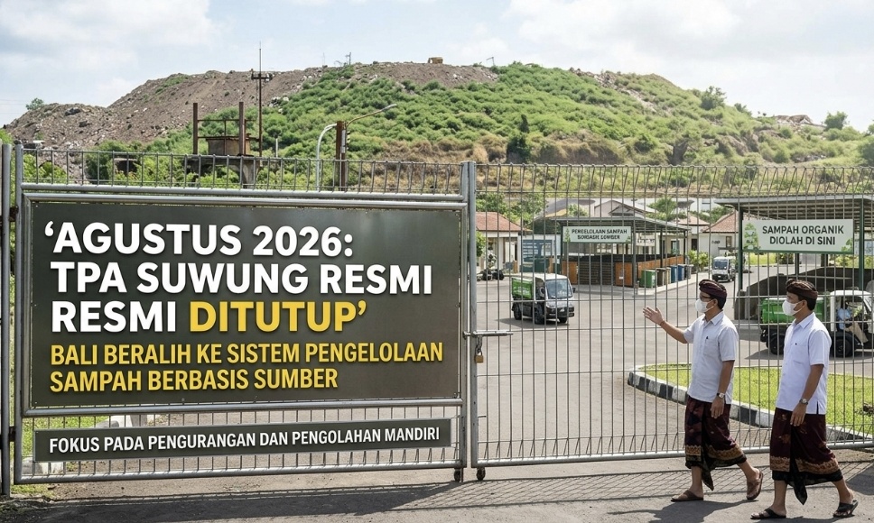 Agustus 2026, TPA Suwung Resmi Ditutup! Bali Beralih ke Sistem Pengelolaan Sampah Berbasis Sumber