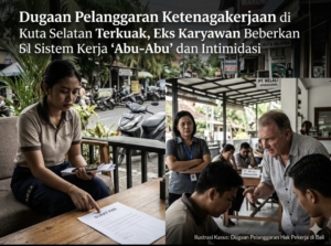 Dugaan Pelanggaran Ketenagakerjaan di Kuta Selatan Terkuak, Eks Karyawan Beberkan Sistem Kerja “Abu-Abu” dan Intimidasi