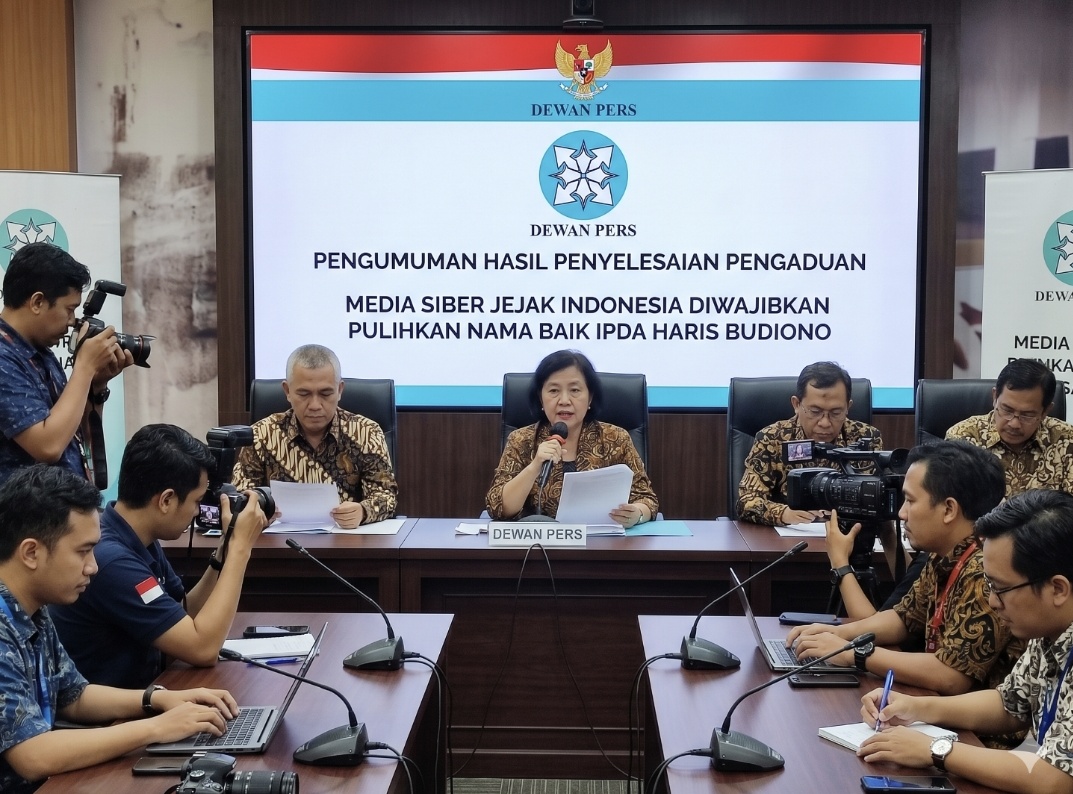 Dewan Pers Wajibkan Media Siber Jejak Indonesia Pulihkan Nama Baik Ipda Haris Budiono