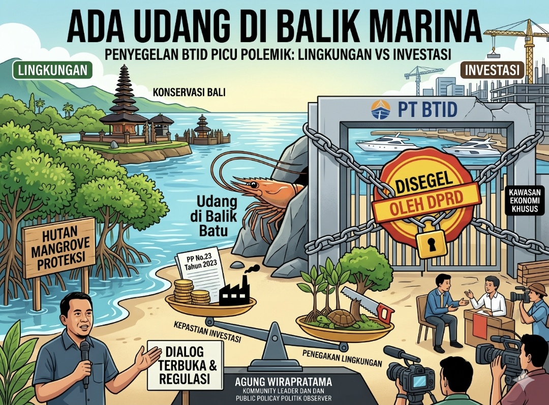 Ada Udang di Balik Marina, Penyegelan BTID Picu Polemik, Antara Penegakan Lingkungan dan Kepastian Investasi di Bali