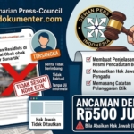 Tak Sesuai Kode Etik, Dewan Pers Soroti Pemberitaan balidokumenter.com, Tegaskan Ancaman Denda hingga Rp500 Juta Bila Abaikan Hak Jawab