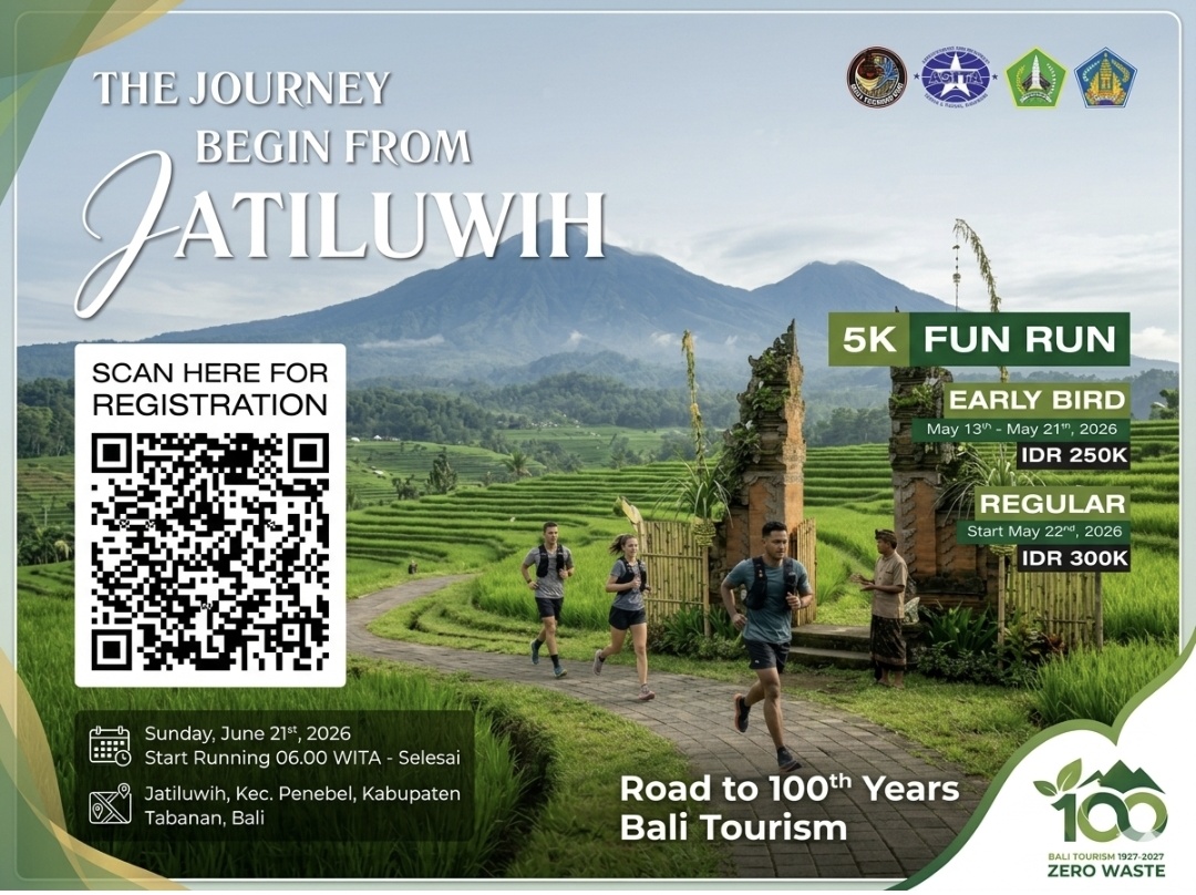 Masuk KEN Kemenpar, Jatiluwih Festival VII 2026 Siap Gaungkan Sport Tourism Lewat Run 5K Bersama ASITA