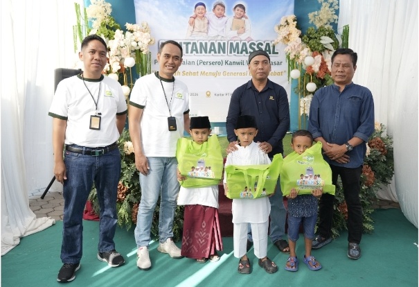 Pegadaian Bali Nusra Khitan Massal Gratis, 145 Anak di Kota Bima Terima Manfaat