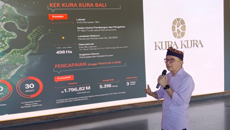 Baru 15 Persen Terbangun, KEK Kura Kura Bali Kejar Investasi Besar hingga 2029