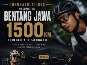 Taklukkan Bentang Jawa 1.500 Km, Yogi Sukma Finish Setelah 6,5 Hari Mengayuh