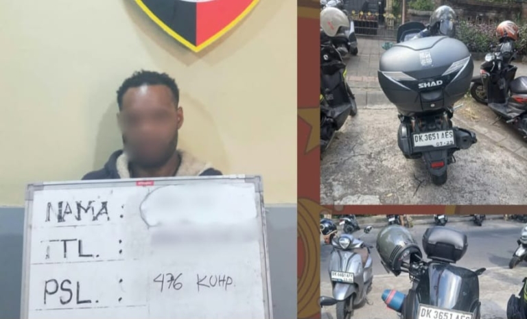 Mahasiswa Asal Papua Diduga Curi NMAX Saat Korban Yoga di Renon, Polisi Bergerak Cepat