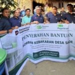 Pegadaian Kembali Salurkan Bantuan untuk Korban Kebakaran Desa Adat Sade