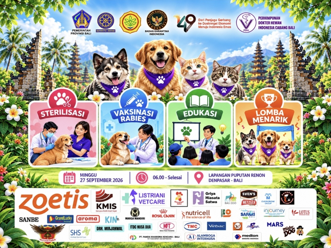 45.365 Kasus Gigitan Rabies di Bali, Vaksinasi dan Pengendalian Anjing Diperkuat